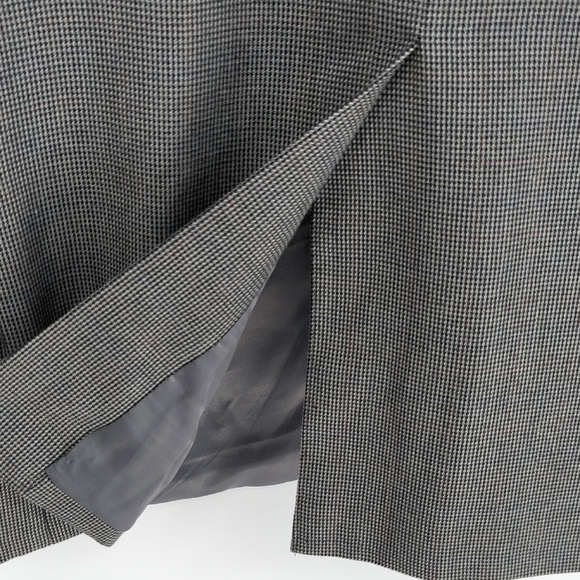 19925 Men's Lauren Ralph Lauren Houndstooth Blazer Gray size 42L preppy Business - Picture 8 of 10